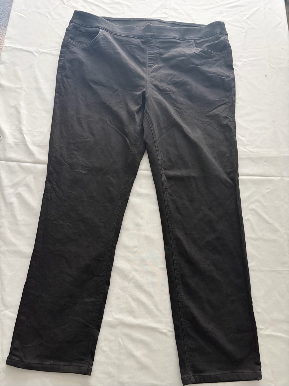 Denim&Co Black Stretch Chinos for Men